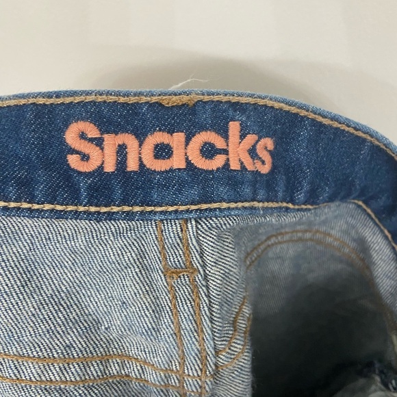 MOTHER Snacks! Pleated Fun Dip Puddle Jeans Cold Brew Dark Wash Blue Size 29 - Picture 4 of 11